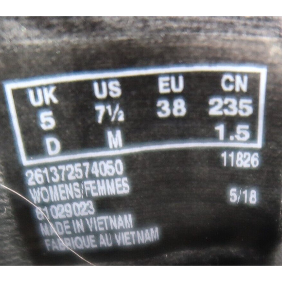 Clarks Shoes Women 7.5 Bootie Wedge Fashion Comfort Leather Classic Chukka Black - Picture 12 of 13